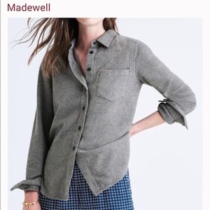 Madewell Shrunken Flannel Shirt S